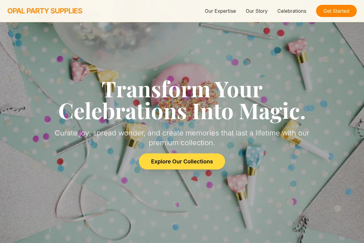 Opal Party Supplies